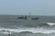 Ngư dân Nghệ An được cứu sống ngoài khơi sau khi tàu bị chìm