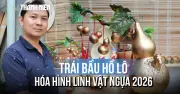 Nghệ nhân Sài Gòn biến bầu hồ lô thành linh vật ngựa độc đáo đón Tết