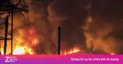 Xưởng nhựa hơn 1.000 m² tại Hưng Yên bốc cháy dữ dội trong đêm