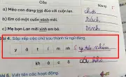 Bài tập ghép từ tiểu học khiến phụ huynh 'hoang mang' với đáp án bất ngờ