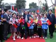 Thủ tướng Phạm Minh Chính dự lễ khởi công trường tiểu học Cẩm Thạch tại Thanh Hóa