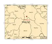 Quảng Ngãi tiếp tục ghi nhận 5 trận động đất tại xã Măng Đen và Măng Bút