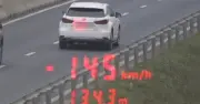 Ô tô phóng 145 km/h trên cao tốc Quảng Trị, vượt 55 km/h giới hạn