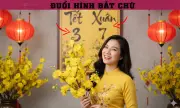 Thành ngữ Tết Việt ẩn trong bức ảnh xuân rực rỡ với cô gái và cành mai vàng