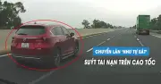 Tài xế Mazda chuyển làn ẩu suýt gây tai nạn kinh hoàng trên cao tốc Hà Nội - Hải Phòng