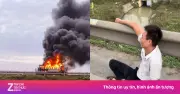 Tài xế Nghệ An bật khóc khi 11 xe máy chở thuê bị thiêu rụi trên cao tốc