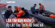Vụ lật tàu trên hồ Thác Bà: Cận cảnh người nhái lặn tìm nạn nhân