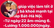 Xu hướng thuê giúp việc ngủ lại chăm ông bà dịp Tết: 10 triệu đồng cho 10 ngày nhưng khó tìm người phù hợp