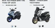 Yamaha NMAX 155 Tech Max vs NVX 155 SP: 11 Triệu Đồng Chênh Lệch Đáng Giá Những Gì?