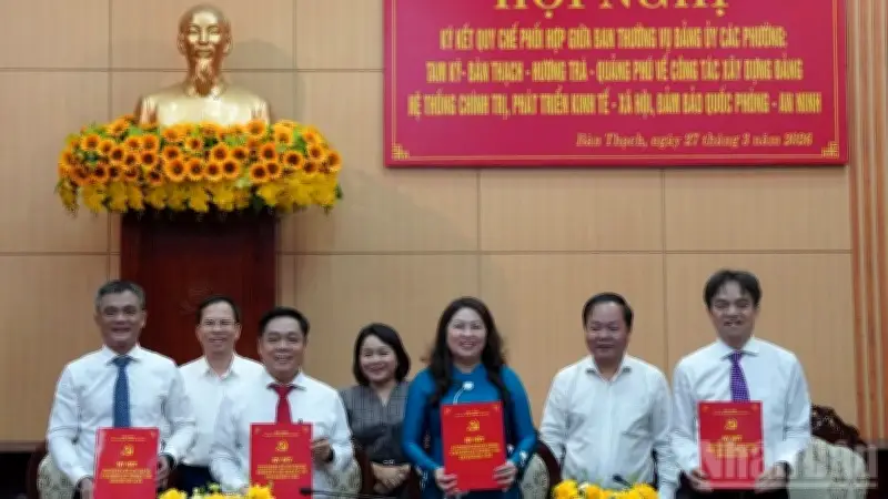 4 Phường Tam Kỳ Ký Kết Quy Chế Phối Hợp Đa Ngành, Thúc Đẩy Phát Triển Chung