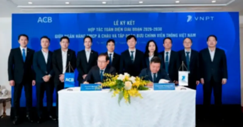 ACB và VNPT ký kết hợp tác toàn diện, tối ưu hóa dịch vụ tài chính và công nghệ