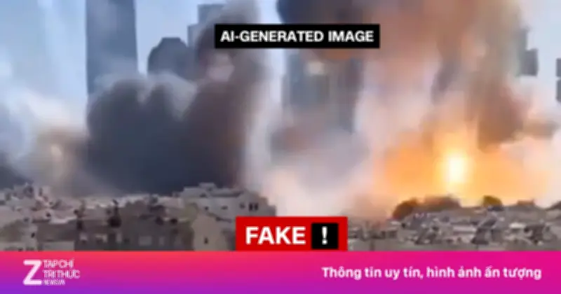 AI tạo video giả mạo chiến tranh Mỹ - Israel - Iran tràn ngập mạng xã hội