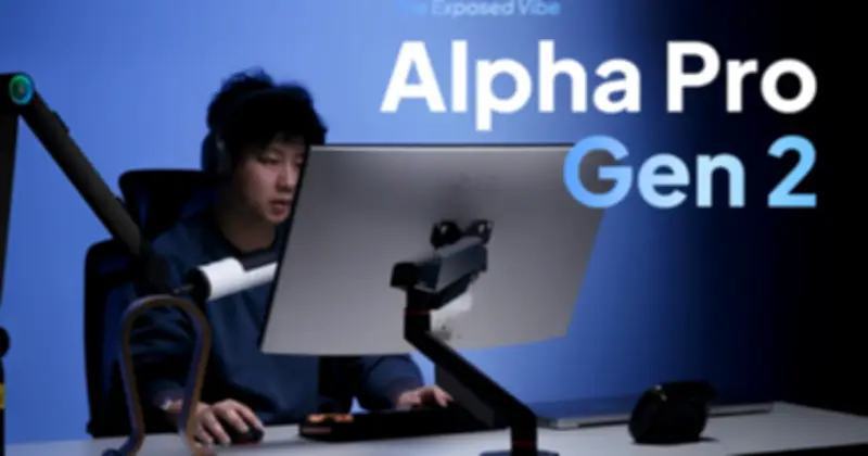 Arm màn hình gaming vỏ trong suốt lộ cơ chế trợ lực, hỗ trợ màn hình 40 inch giá dưới 1 triệu