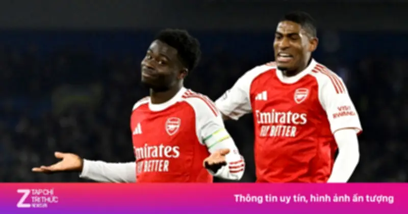 Arsenal Chiến Thắng Brighton 1-0, Giữ Vững Ngôi Đầu Bảng Ngoại Hạng Anh