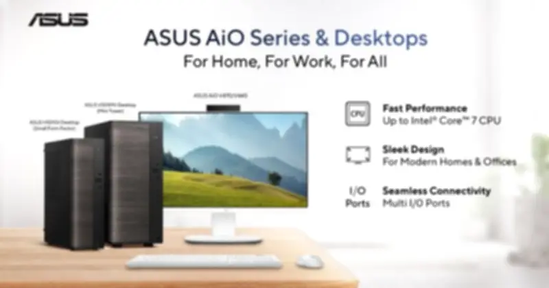 ASUS ra mắt desktop V501 và AiO V400 giá từ 12 triệu đồng, hướng đến văn phòng và học tập