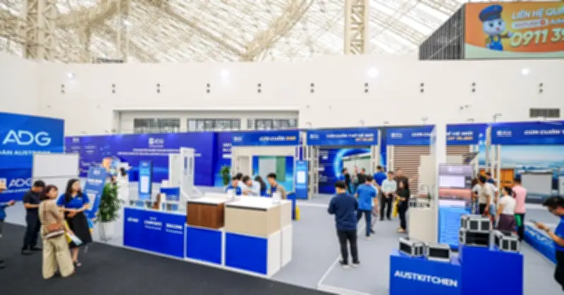 Austdoor Gây Ấn Tượng Mạnh Tại Vietbuild 2026 Với Hệ Sinh Thái Công Nghiệp Xanh - Thông Minh