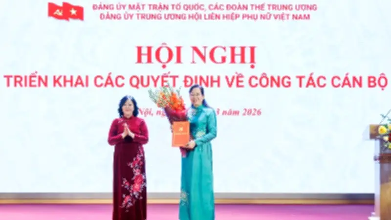 Bộ Chính trị điều động nhân sự cao cấp, bổ nhiệm tân Bí thư Đảng ủy Hội Phụ nữ