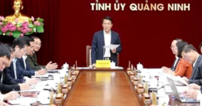 Bộ Chính Trị Kiểm Tra, Giám Sát Ban Thường Vụ Tỉnh Ủy Quảng Ninh