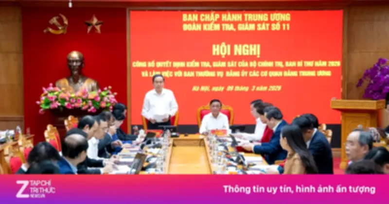 Bộ Chính Tri Kiểm Tra Ban Thường Vụ Đảng Ủy Các Cơ Quan Đảng Trung Ương