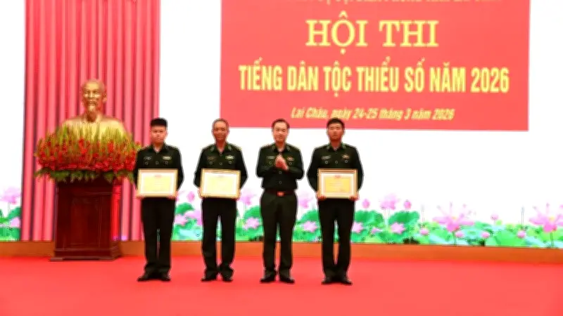 Bộ đội Biên phòng Lai Châu tổ chức hội thi tiếng Mông đầu tiên, nâng cao năng lực giao tiếp