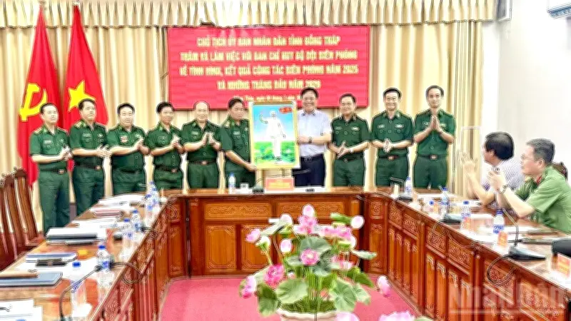 Bộ đội Biên phòng Đồng Tháp báo cáo kết quả công tác bảo vệ biên giới năm 2025-2026