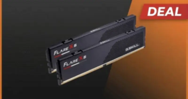 Bộ RAM G.SKILL Flare X5 DDR5 16GB giảm giá còn 6,56 triệu đồng: Đủ dùng cho game 2026?