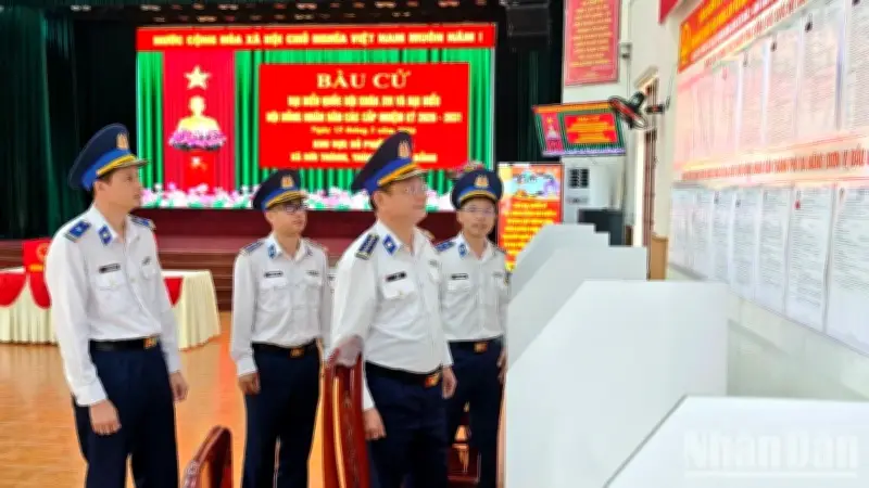 Bộ Tư lệnh Vùng Cảnh sát biển 2 chuẩn bị chu đáo cho ngày bầu cử tại Trường Sa