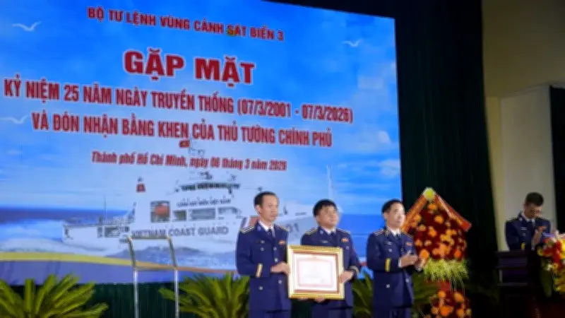 Bộ Tư lệnh Vùng Cảnh sát biển 3 kỷ niệm 25 năm thành lập với nhiều thành tích xuất sắc