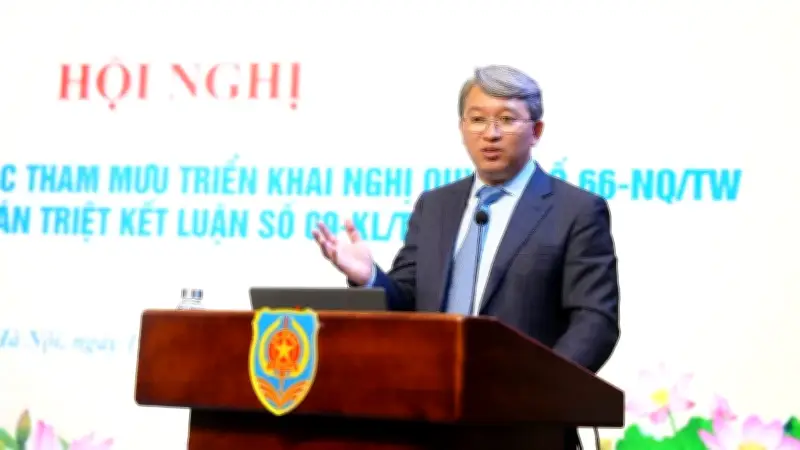 Bộ Tư pháp sơ kết triển khai Nghị quyết 66: Chuyển thể chế từ 'điểm nghẽn' thành lợi thế cạnh tranh