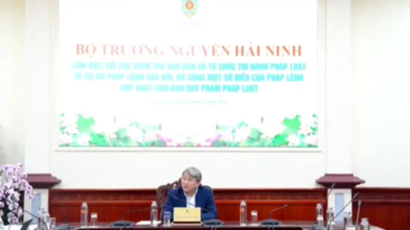 Bộ Tư pháp đề xuất sửa đổi Pháp lệnh hợp nhất văn bản quy phạm pháp luật