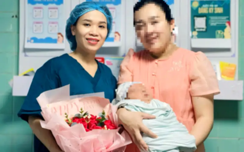 Bé trai 'khủng' 5,1 kg chào đời tại Quảng Trị, cảnh báo đái tháo đường thai kỳ muộn