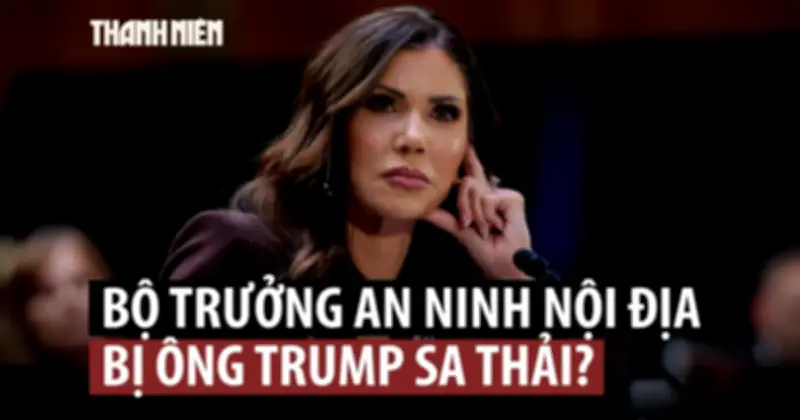 Bộ trưởng Kristi Noem bị loại khỏi danh sách ứng viên phó tổng thống của ông Trump