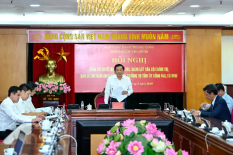 Ban Nội chính Trung ương kiểm tra, giám sát Đồng Nai và Cà Mau qua hội nghị trực tuyến