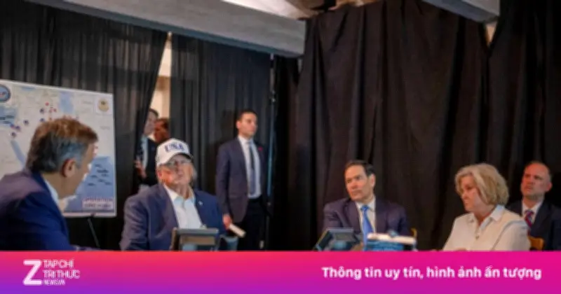 Bức ảnh phơi bày sự chia rẽ trong nội các ông Trump về chiến dịch Iran