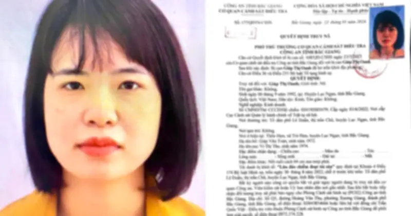 Bắc Ninh truy nã đặc biệt nguy hiểm đối tượng Giáp Thị Oanh về tội lừa đảo chiếm đoạt tài sản