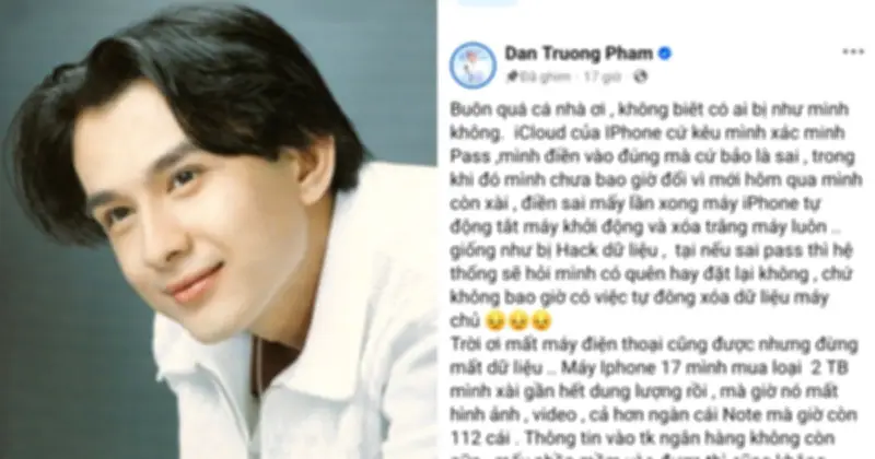 Bài học từ Đan Trường: Sai lầm phổ biến khi dùng iCloud và cách bảo vệ dữ liệu