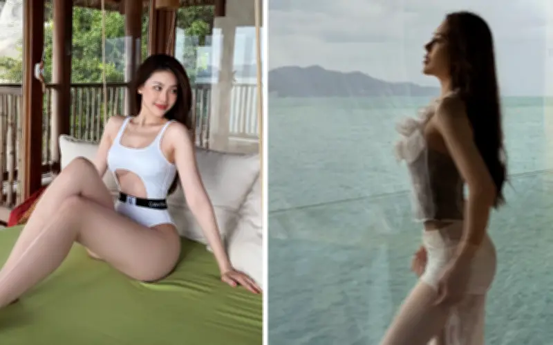 Bùi Quỳnh Hoa khoe vòng eo cuốn hút với bộ đồ bơi cut-out táo bạo