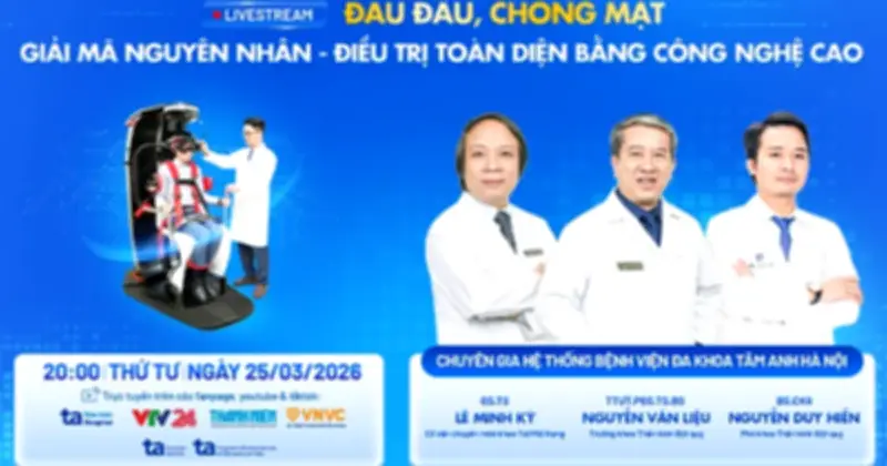 Bệnh viện Tâm Anh Hà Nội đầu tư hệ thống thiết bị y tế hiện đại, tổ chức tư vấn trực tuyến về đau đầu