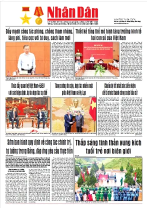 Báo Nhân Dân số 25674: Tin tức chính trị, kinh tế, xã hội nổi bật ngày 25/10/2024