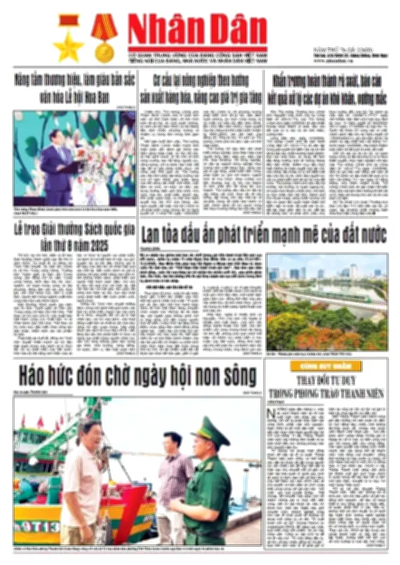 Báo Nhân Dân số 25680: Đưa tin về các vấn đề chính trị, kinh tế và xã hội nổi bật