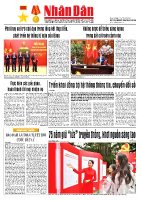Báo Nhân Dân số 25682: Định hướng phát triển đất nước và xây dựng Đảng