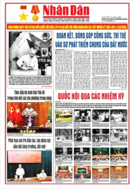 Báo Nhân Dân số 25686: Tin tức nổi bật về chính trị, kinh tế và xã hội Việt Nam