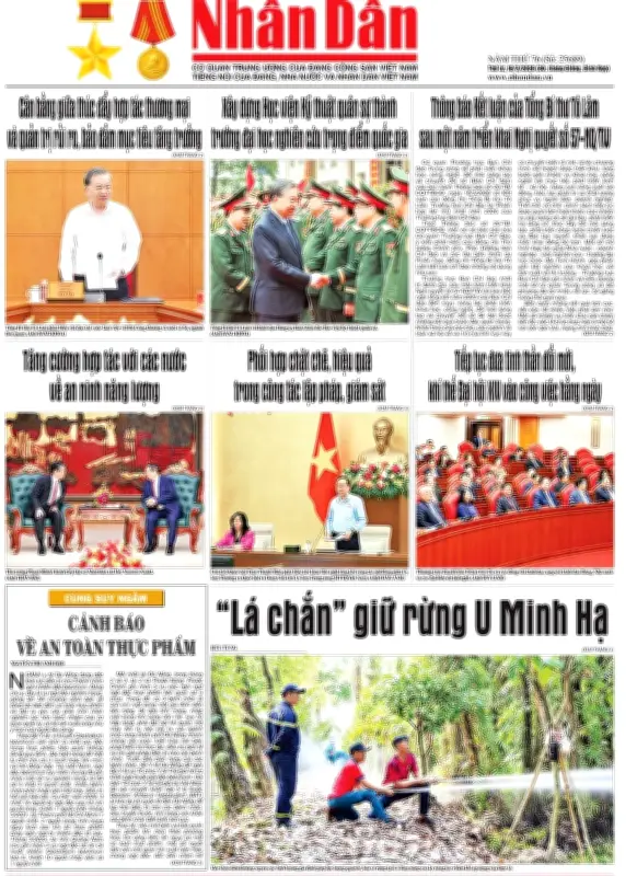 Báo Nhân Dân Số 25689: Tin tức chính trị, kinh tế, xã hội nổi bật trong ngày