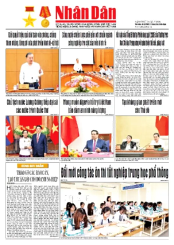 Báo Nhân Dân Số 25690: Tin tức nổi bật về chính sách, kinh tế và xã hội Việt Nam