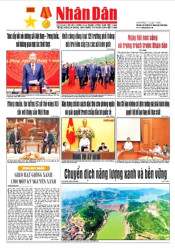 Báo Nhân Dân số 25691: Định hướng phát triển đất nước và đời sống nhân dân