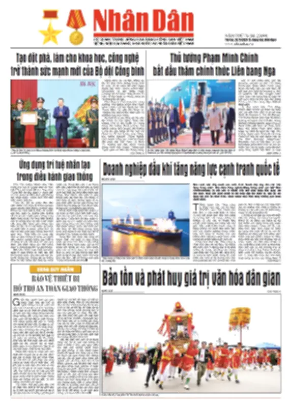 Báo Nhân Dân Số 25694: Tin Tức Chính Trị, Xã Hội Và Kinh Tế Nổi Bật