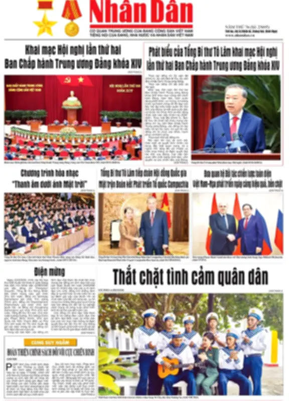 Báo Nhân Dân số 25695: Đưa tin về các vấn đề chính trị, xã hội và kinh tế nổi bật