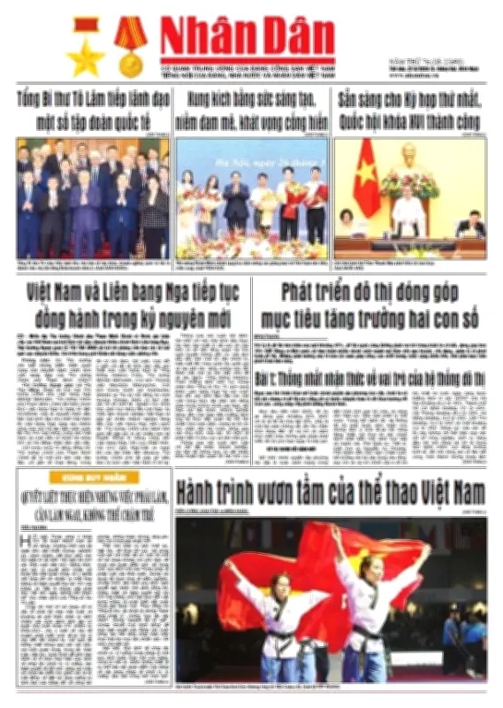 Báo Nhân Dân Số 25698: Định Hướng Phát Triển Đất Nước Trong Thời Kỳ Mới