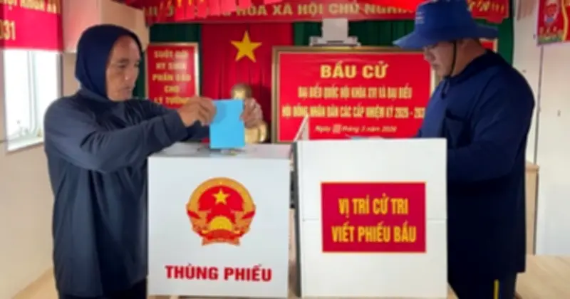 Bầu Cử Trên Biển: Cử Tri Nhà Giàn DK1 Và Ngư Dân Thực Hiện Quyền Công Dân