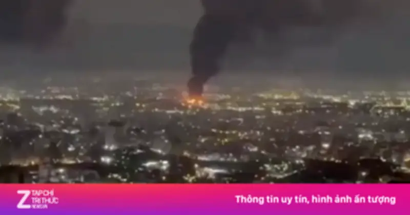 Bầu Trời Tehran Đen Kịt Khói Sau Đòn Không Kích Của Israel, Xung Đột Leo Thang